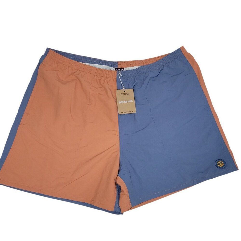 Patagonia Baggies Swim Trunk Shorts Mens Size XL Lined 5” Inseam Peace Patch NEW